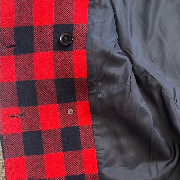 Like New! J. Crew Wool Blend Buffalo Check Peacoat Red and Blue in Size 2 - Picture 16 of 16